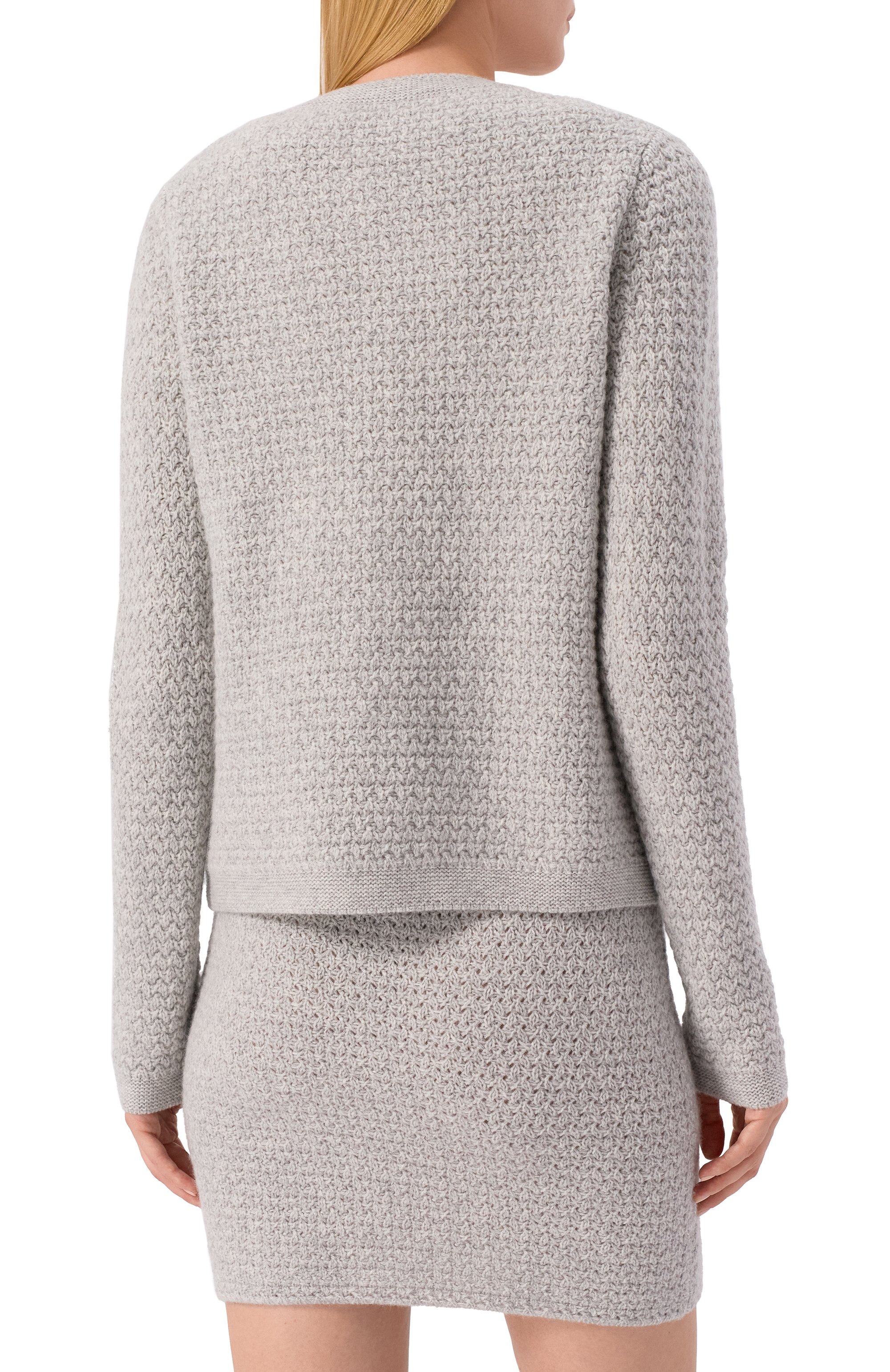 Кашемировый кардиган ARCH4 серого цвета по цене 84250 руб., арт. KNCD2362E, фото 4 Кашемировый кардиган ARCH4, арт. KNCD2362E, фото 4