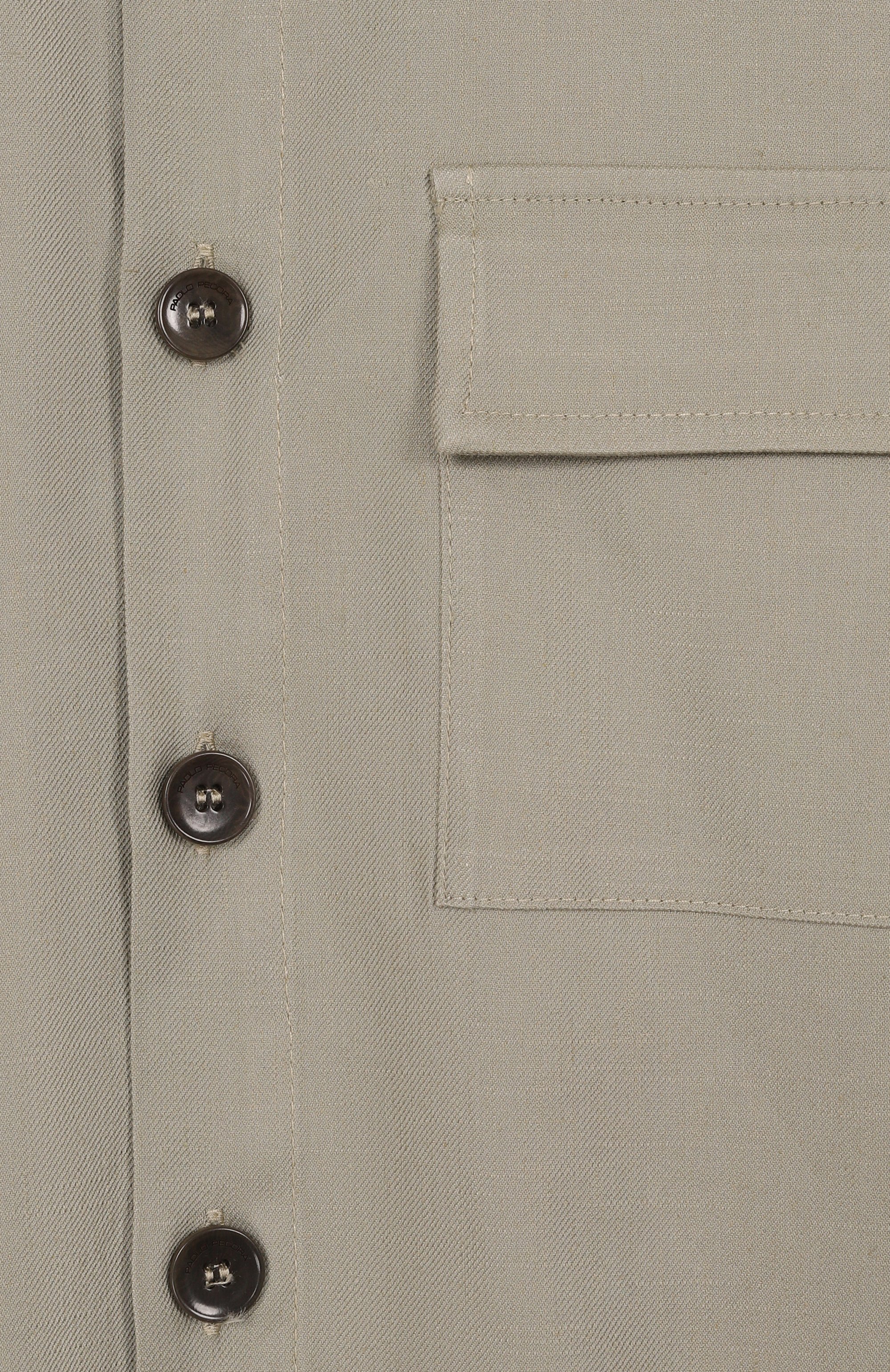 Куртка-рубашка из вискозы и льна PAOLO PECORA MILANO, арт. PP4186, фото 3