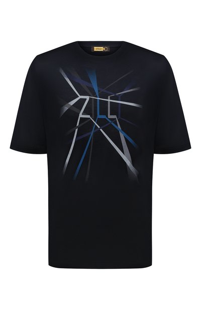 Хлопковая футболка ZILLI, арт. MBY-NT300-RAYZ1/MC02/62-66, фото 1