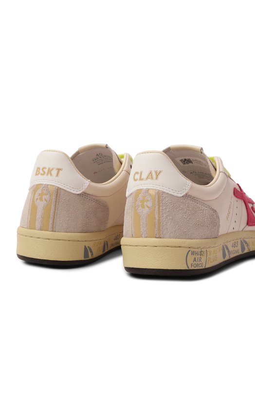 Кожаные кеды Bskt Clay Premiata BSKTCLAD/VAR 8283 Кремовый  BSKTCLAD/VAR 8283 Фото 7