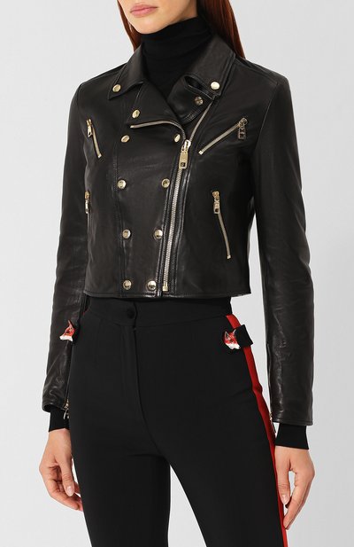 Кожаная куртка на молнии DOLCE & GABBANA, арт. F9829L/HULAW, фото 3