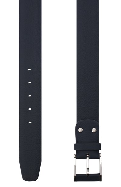 Кожаный ремень ZILLI темно-синего цвета по цене 107000 руб., арт. MJL-CLAQE-01947/0236, фото 2 Кожаный ремень ZILLI, арт. MJL-CLAQE-01947/0236, фото 2