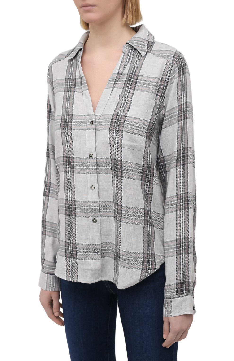 Рубашка из хлопка и вискозы PAIGE, арт. 5382H88-8735, фото 3