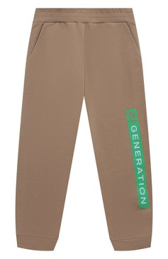 Детские хлопковые джоггеры FENDI бежевого цвета, арт. JMF443/5V0/4-6 | Фото 1 (Материал внешний: Хлопок; Материал сплава: Проставлено; Нос: Не проставлено; Мальчики Кросс-КТ: Джоггеры-одежда; Ростовка одежда: 5 лет | 110 см, 7 лет | 122 см, 4 года | 104 см)
