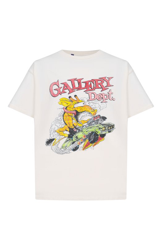 Хлопковая футболка Gallery Dept. RGT-10301 Кремовый RGT-10301