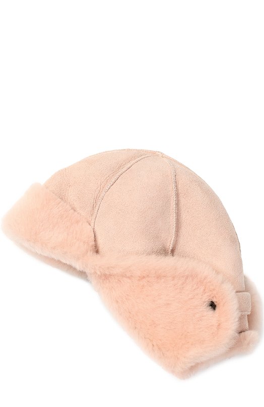 Шапка-ушанка из овчины Petit Nord Розовый, фото 3