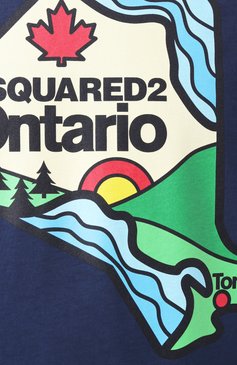 Мужская хлопковая футболка DSQUARED2 темно-синего цвета, арт. S74GD1392/D20035 | Фото 6 (Материал сплава: Проставлено; Длина (для топов): Стандартные; Рукава: Короткие; Драгоценные камни: Проставлено; Стили: Кэжуэл; Принт: С принтом; Материал внешний: Хлопок; Мужское Кросс-КТ: Футболка-одежда; Кросс-КТ: Джерси)