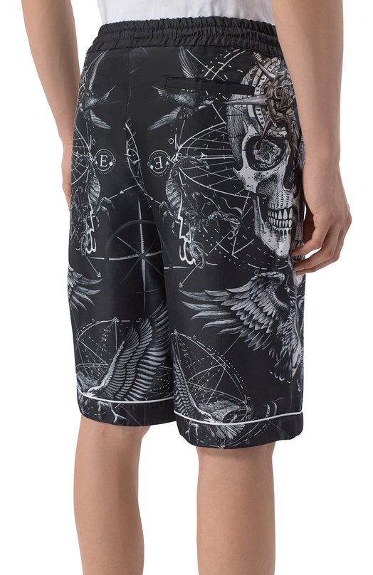 Шелковые шорты Philipp Plein SAFC MRT1638 PTE104N Чёрный  SAFC MRT1638 PTE104N Фото 4