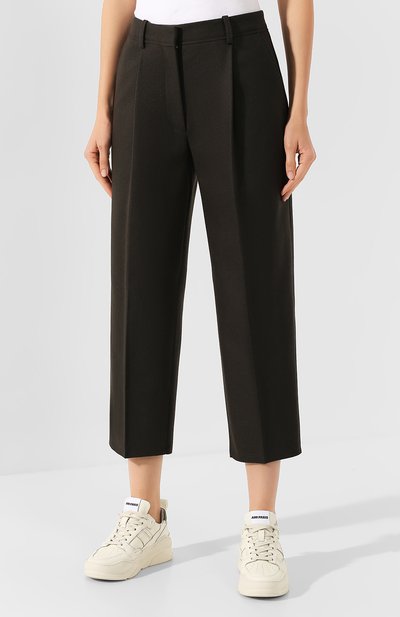 Брюки из смеси шерсти и кашемира ACNE STUDIOS зеленого цвета по цене 41300 руб., арт. AK0012, фото 3 Брюки из смеси шерсти и кашемира ACNE STUDIOS, арт. AK0012, фото 3