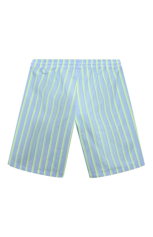 Хлопковые шорты MSGM kids Голубой, фото 2