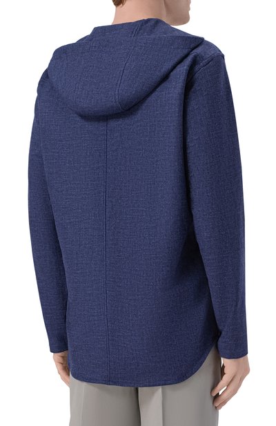 Рубашка из шерсти и шелка KITON, арт. UMCPETEK0119G06, фото 4