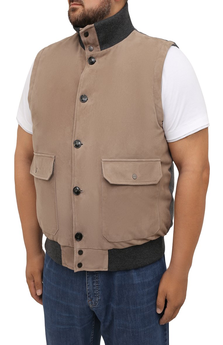 Комбинированный жилет KITON, арт. UW1062MV0247A/64-72, фото 1