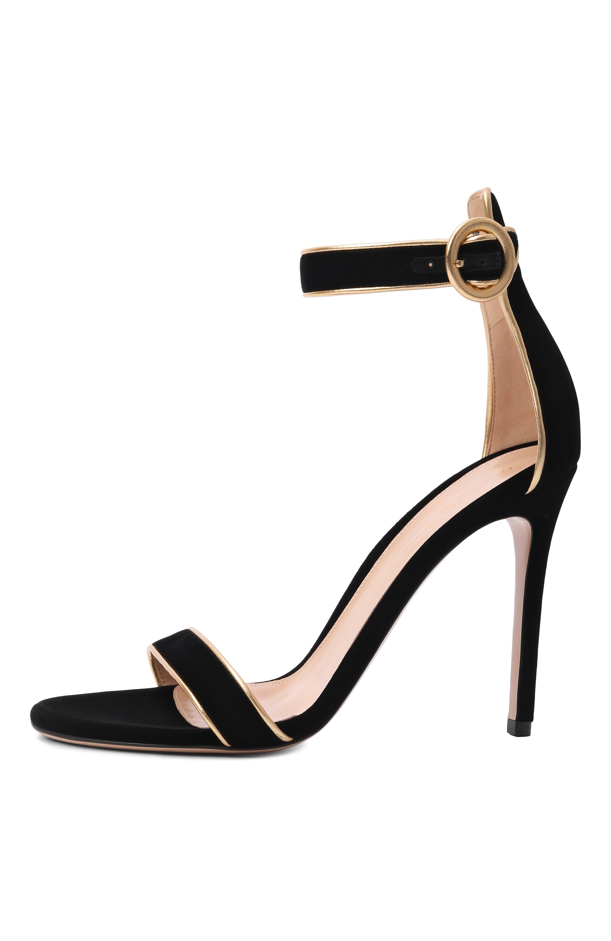 Текстильные босоножки portofino 105 GIANVITO ROSSI, арт. G61762.15RIC.NK1MEKN, фото 4