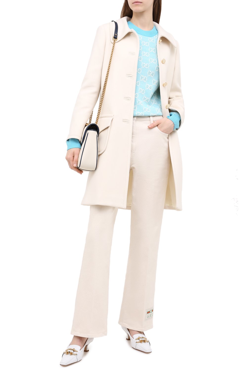 Пуловер из шерсти и хлопка GUCCI, арт. 629459/XKBHQ, фото 2