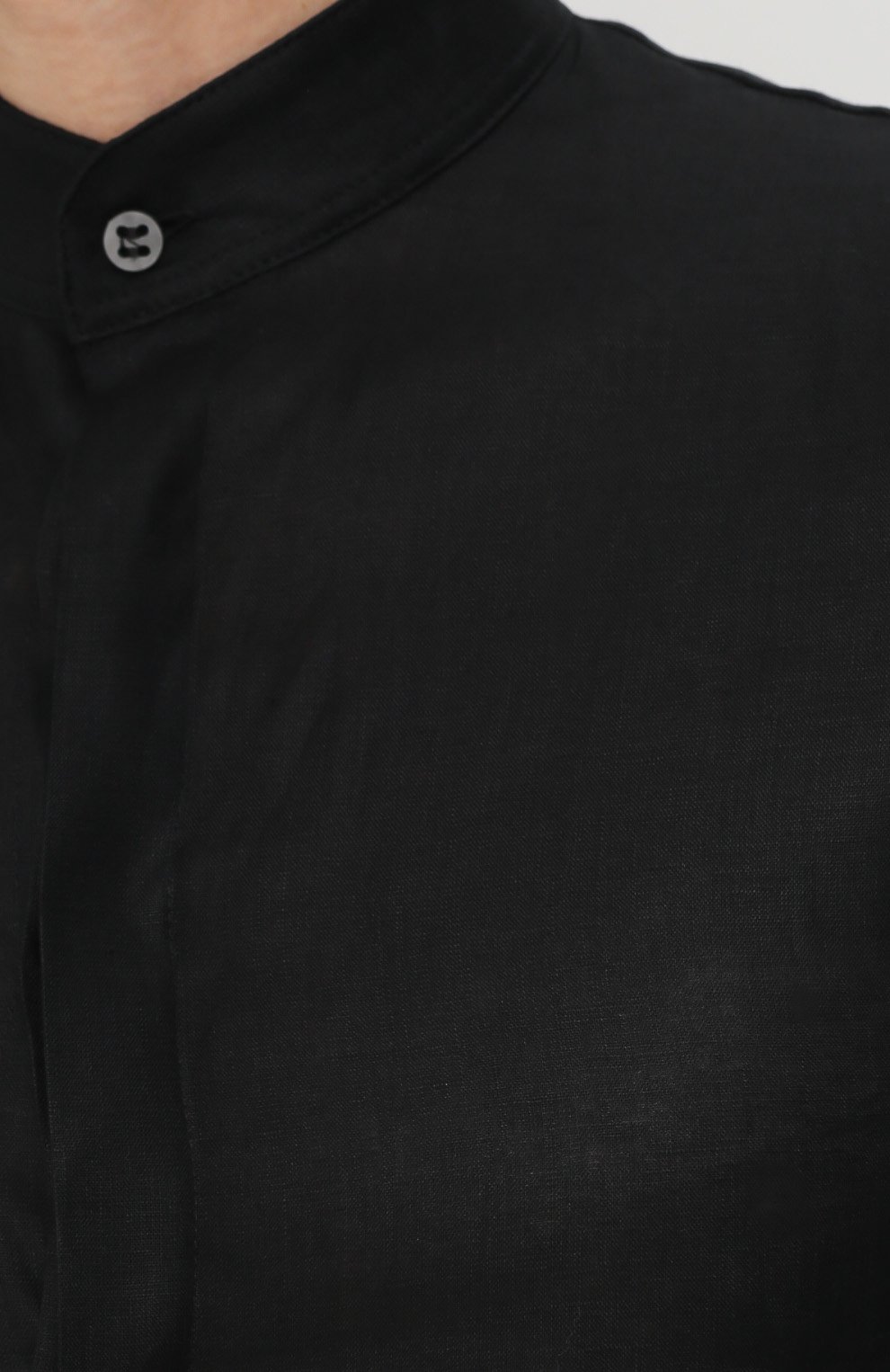 Удлиненная льняная рубашка с воротником-стойкой MANUEL MARTE, арт. S6103, фото 5