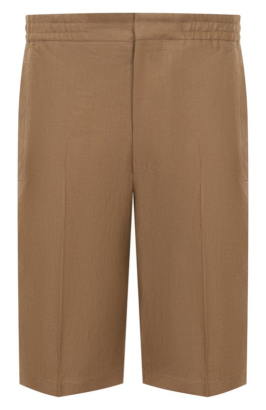 Льняные шорты Corneliani 254593-2514108 Бежевый 254593-2514108