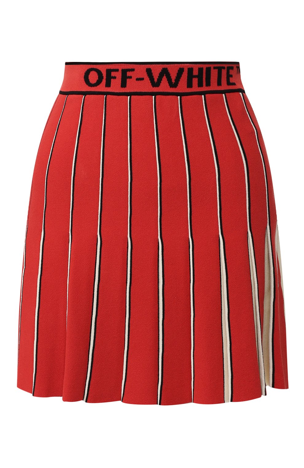 Юбка из вискозы OFF-WHITE красного цвета по цене 132500 руб., арт. 0WHL006E19B700772000, фото 1 Юбка из вискозы OFF-WHITE, арт. 0WHL006E19B700772000, фото 1