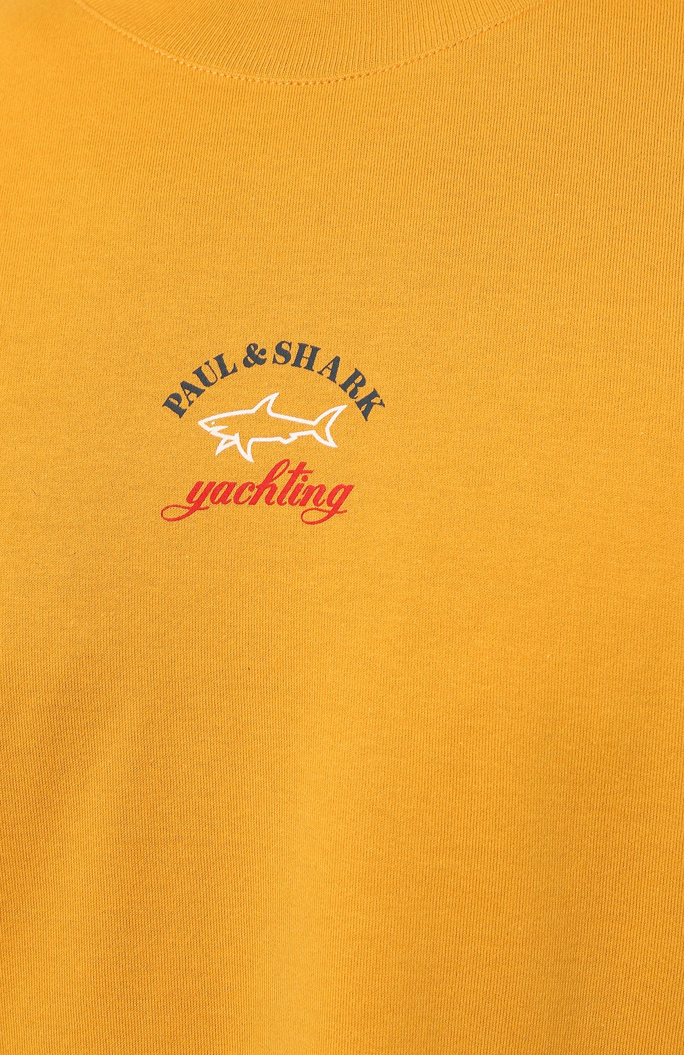 Хлопковая футболка PAUL&SHARK желтого цвета по цене 17550 руб., арт. C0P1096, фото 5 Хлопковая футболка PAUL&SHARK, арт. C0P1096, фото 5