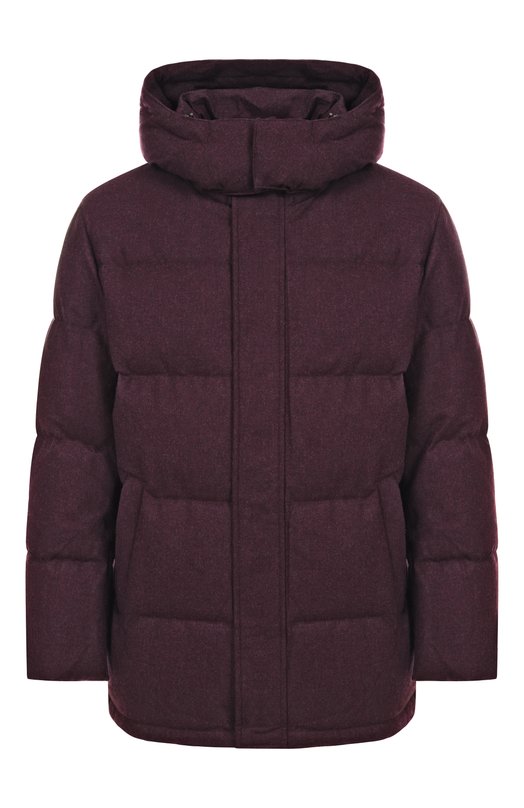 Пуховик Siberia из шерсти и кашемира 12 STOREEZ 134077 Бордовый 134077