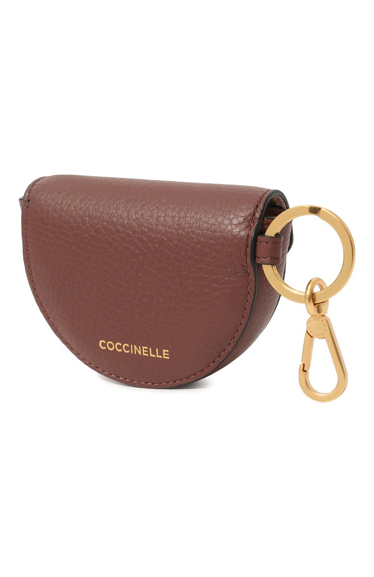 Женская кожаный футляр для ключей COCCINELLE бордового цвета, арт. E2 MF6 41 X2 01 | Фото 2 (Материал: Натуральная кожа; Нос: Не проставлено)