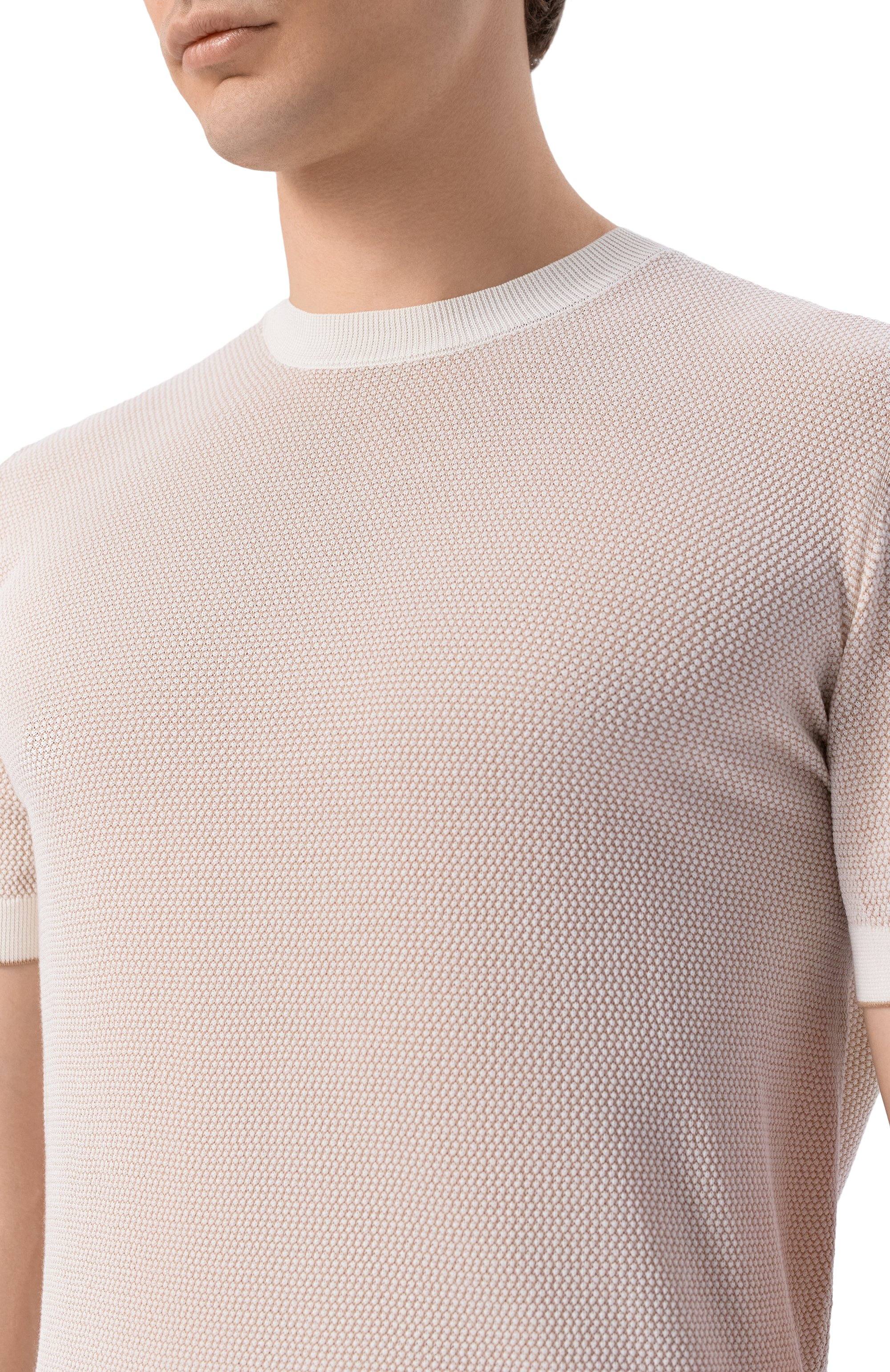 Джемпер из шелка и хлопка BOSS CAMEL, арт. 50560480, фото 5