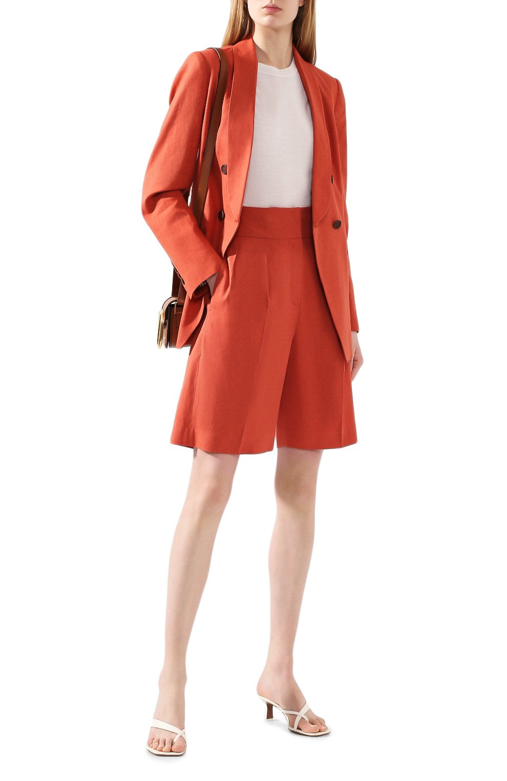 Шорты из смеси льна и хлопка BRUNELLO CUCINELLI, арт. MF591P7262, фото 2