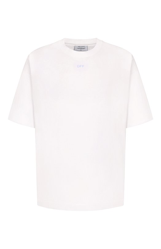 Хлопковая футболка Off-White 0MAA120F25JER00D Белый 0MAA120F25JER00D