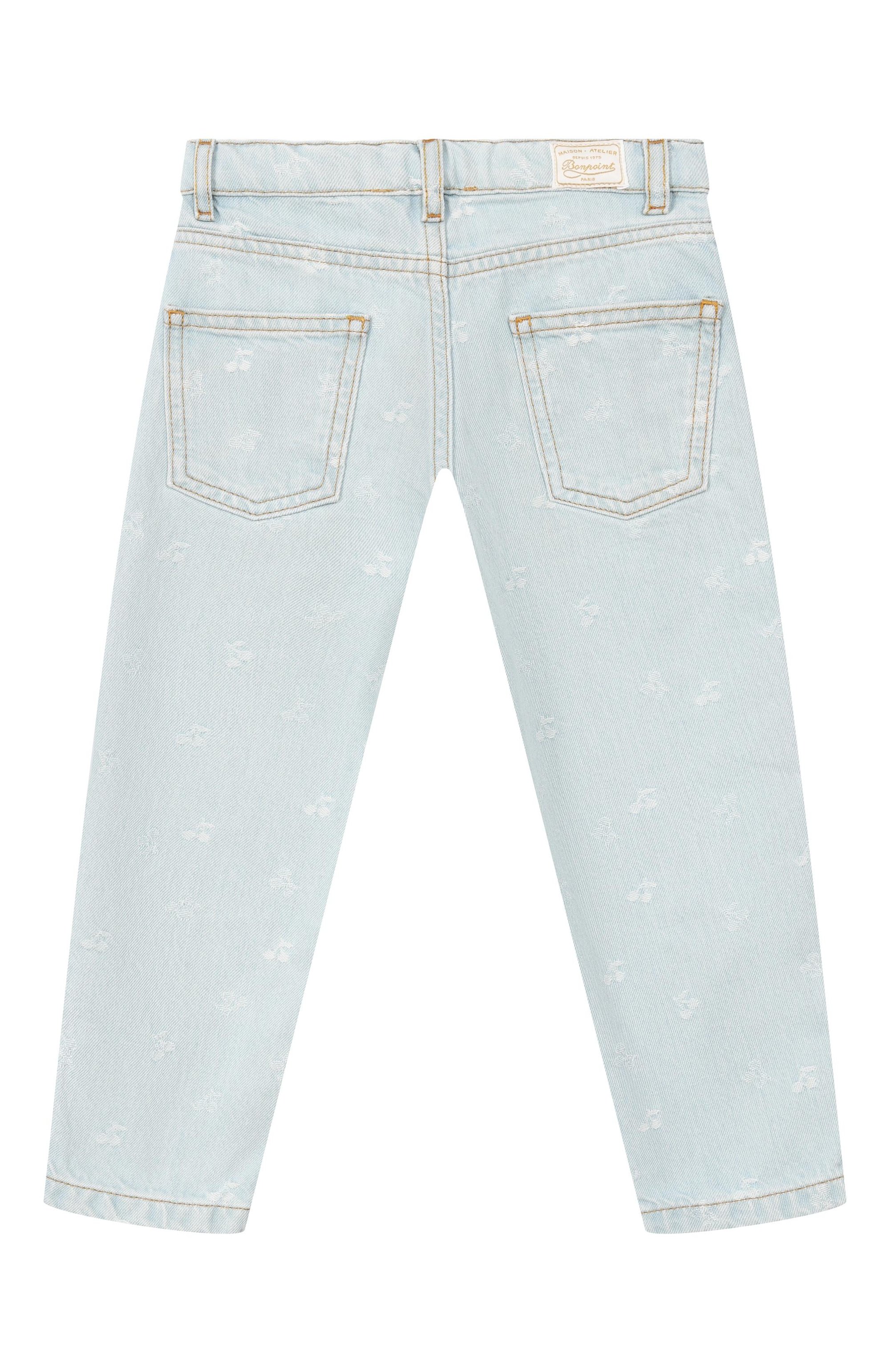 Джинсы BONPOINT голубого цвета по цене 21200 руб., арт. S06GPAW00009/10A-12A, фото 2 Джинсы BONPOINT, арт. S06GPAW00009/10A-12A, фото 2