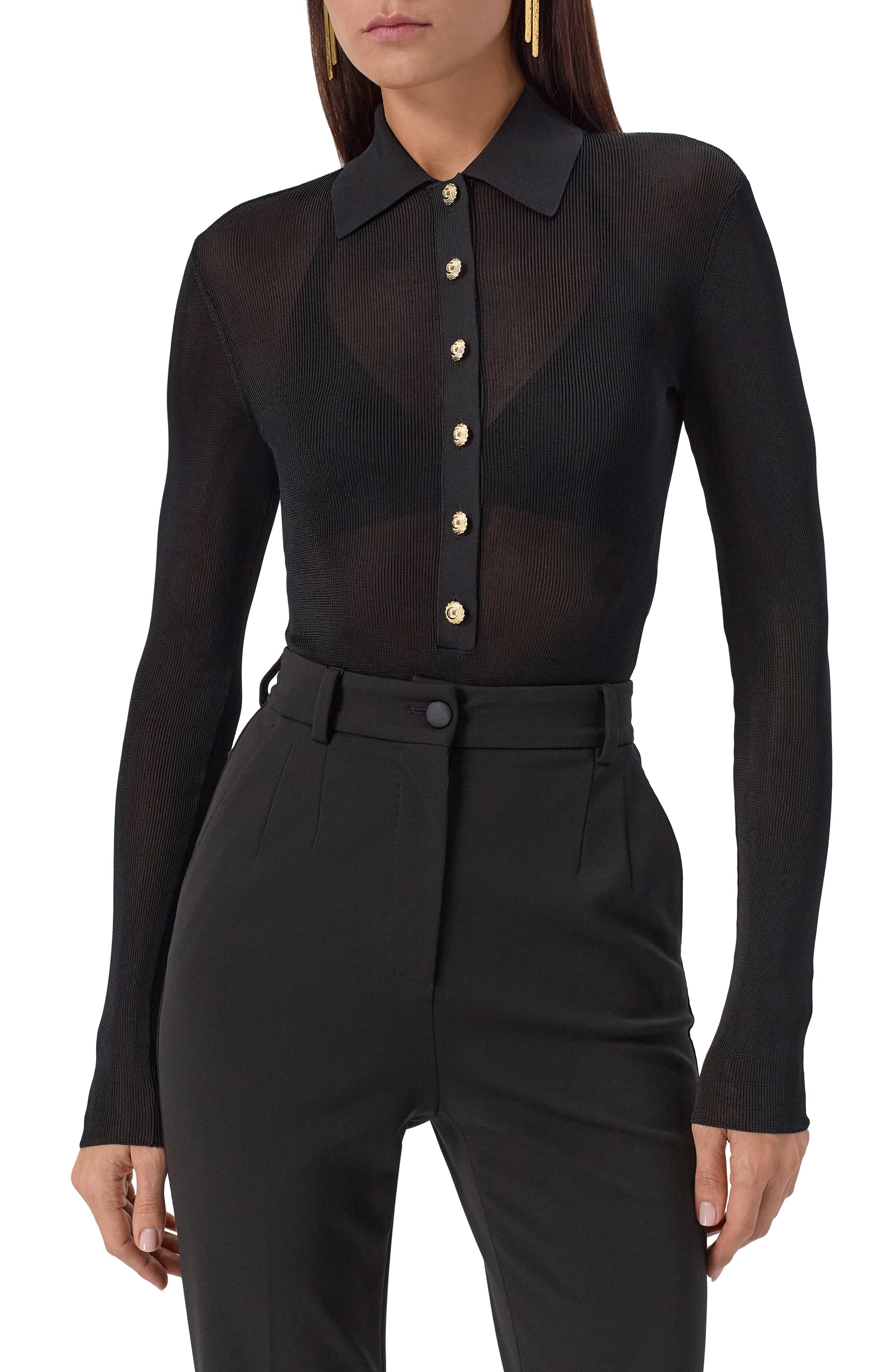 Боди из вискозы SELF-PORTRAIT, арт. PF25113TB, фото 3