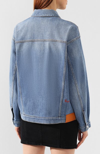 Джинсовая куртка STELLA MCCARTNEY голубого цвета по цене 52200 руб., арт. 445705/SMH60, фото 4 Джинсовая куртка STELLA MCCARTNEY, арт. 445705/SMH60, фото 4