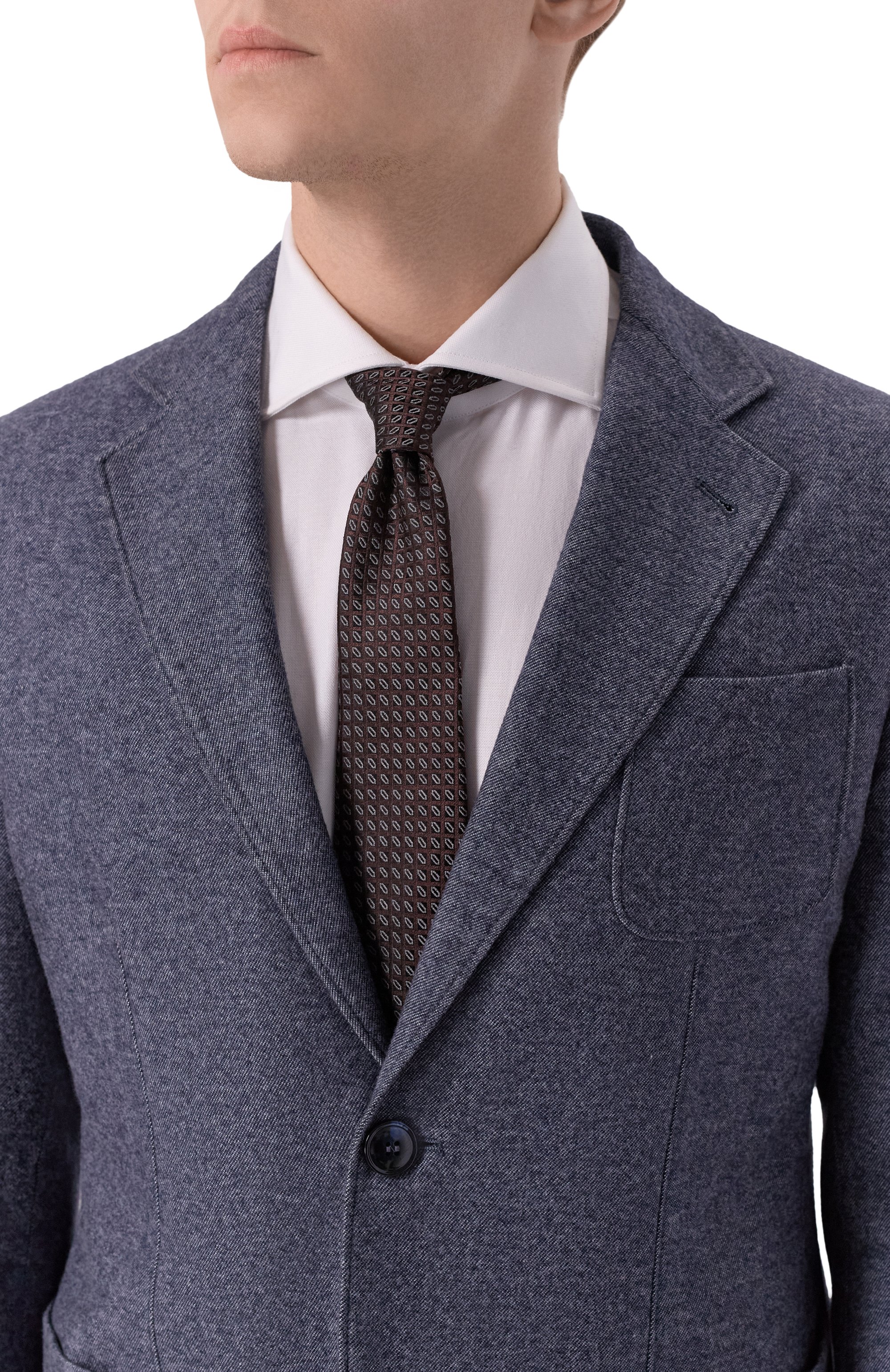 Пиджак из кашемира и хлопка GIORGIO ARMANI, арт. GM000140/TE17854, фото 6