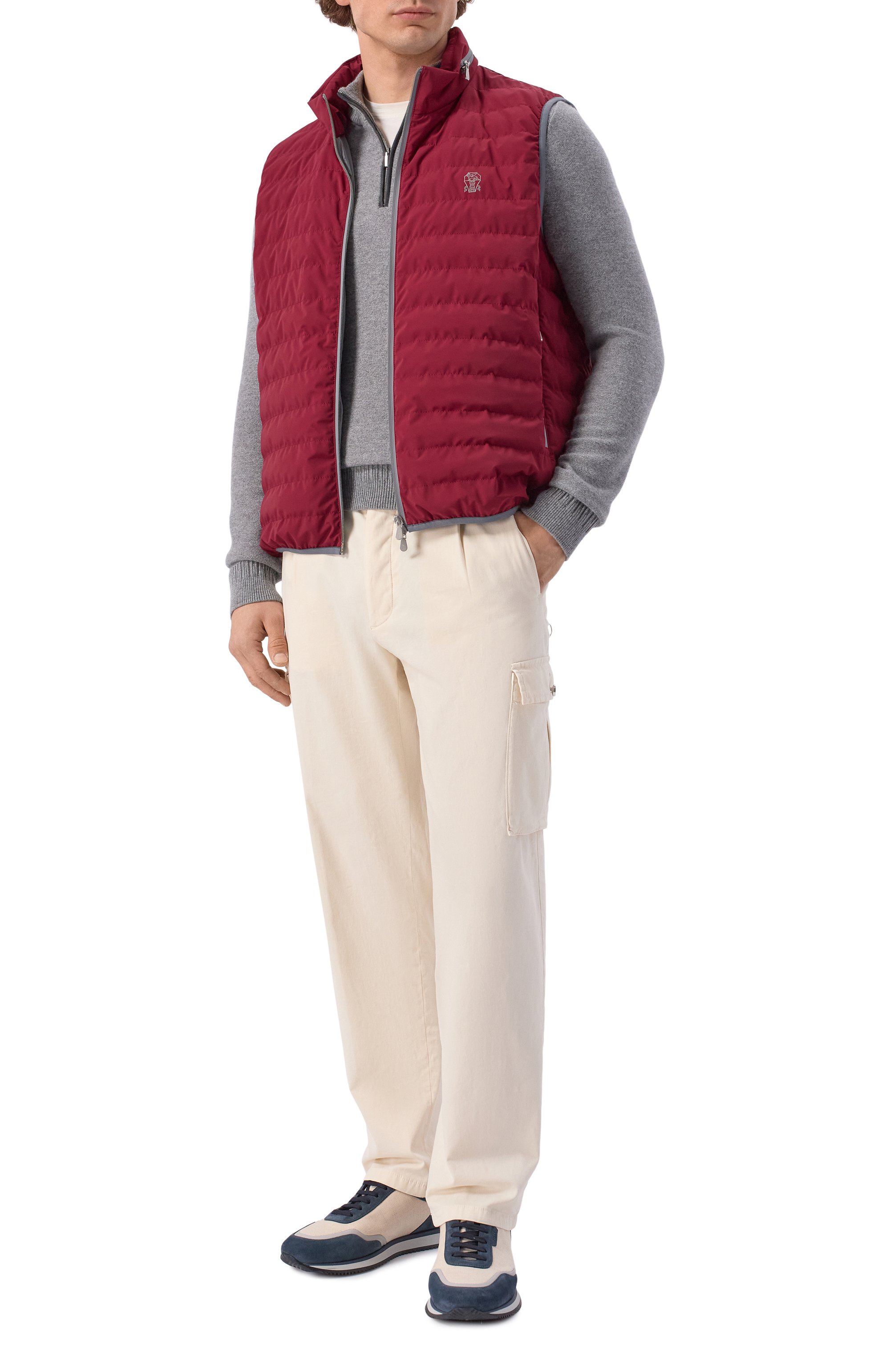 Пуховый жилет BRUNELLO CUCINELLI, арт. MM49A7460G, фото 2