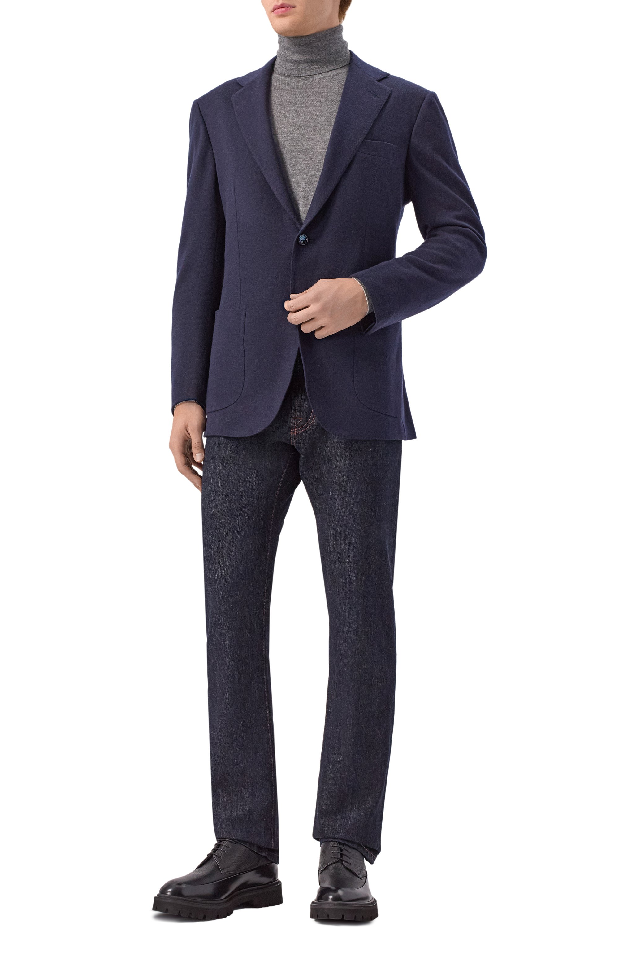 Кожаные дерби KITON, арт. USSA394N0131802, фото 2