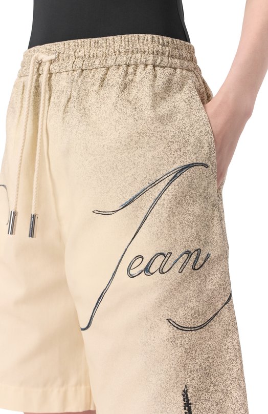 Хлопковые шорты Jean Paul Gaultier 25/34-U-SH042-D503 Бежевый  25/34-U-SH042-D503 Фото 5