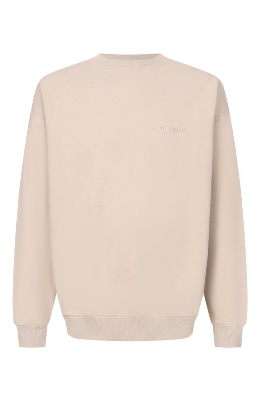 

Хлопковый свитшот VTMNTS, Бежевый