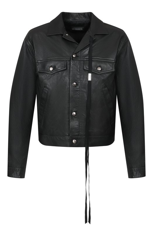 Кожаная куртка Ann Demeulemeester B0012717/LT038 Чёрный B0012717/LT038