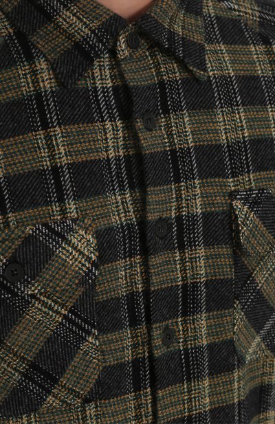Кашемировая рубашка в клетку с необработанным краем MISSONI, арт. I17.MU.537481, ф ото 5