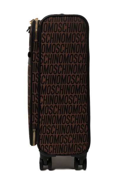 Текстильный чемодан small MOSCHINO коричневого цвета по цене 65950 руб., арт. 2316MA8601/8268, фото 3 Текстильный чемодан small MOSCHINO, арт. 2316MA8601/8268, фото 3
