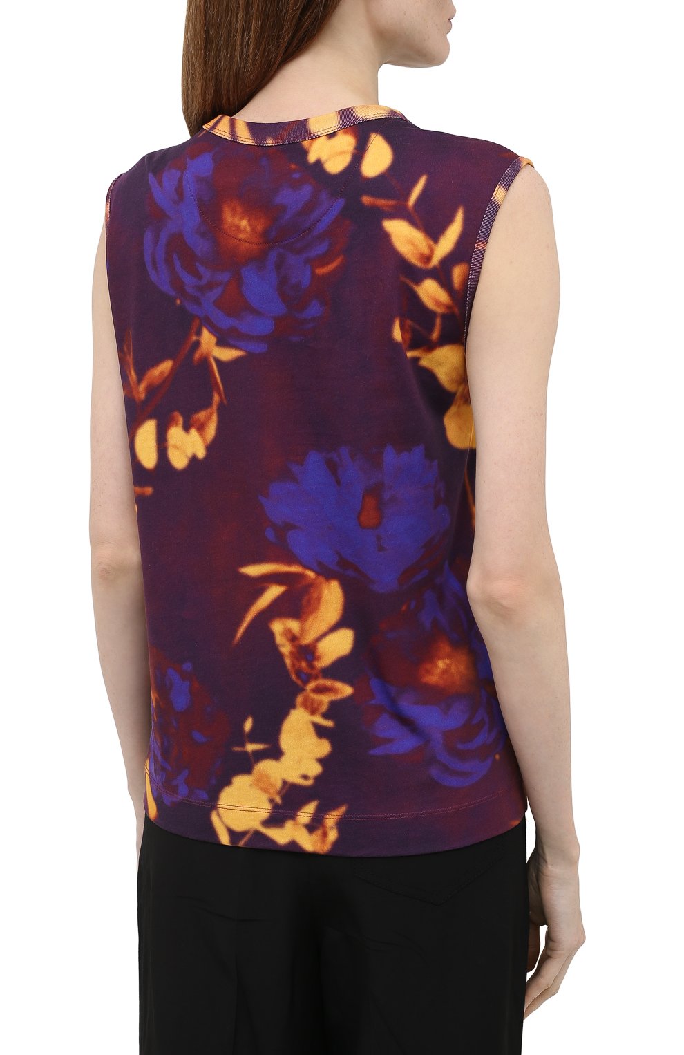 Хлопковый топ DRIES VAN NOTEN, арт. 211-11127-2623, фото 4