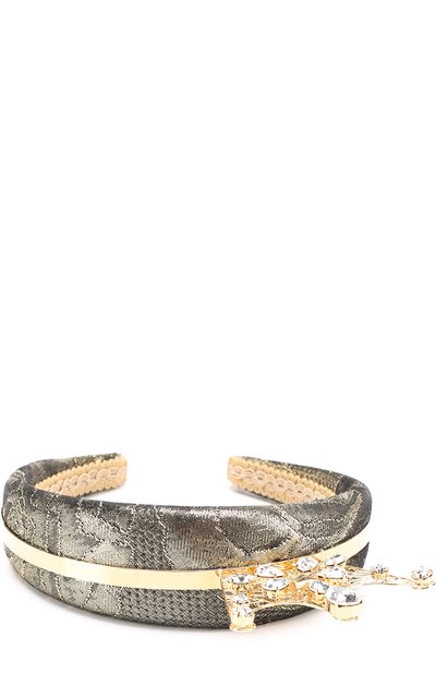 Ободок с металлизированной отделкой и декором DOLCE & GABBANA, арт. 0131/WHJ8J4/W1111, фото 2