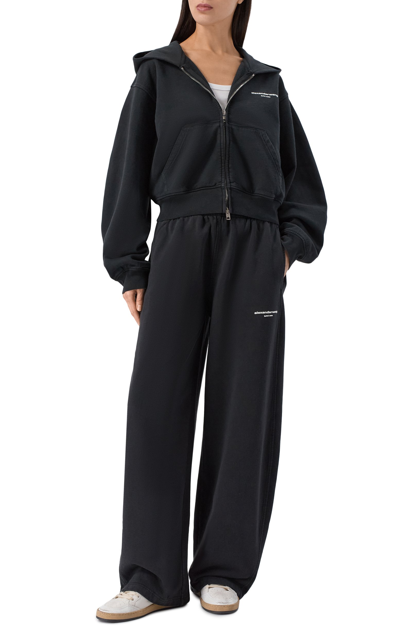 Хлопковые брюки ALEXANDER WANG, арт. 1CC4264065, фото 2