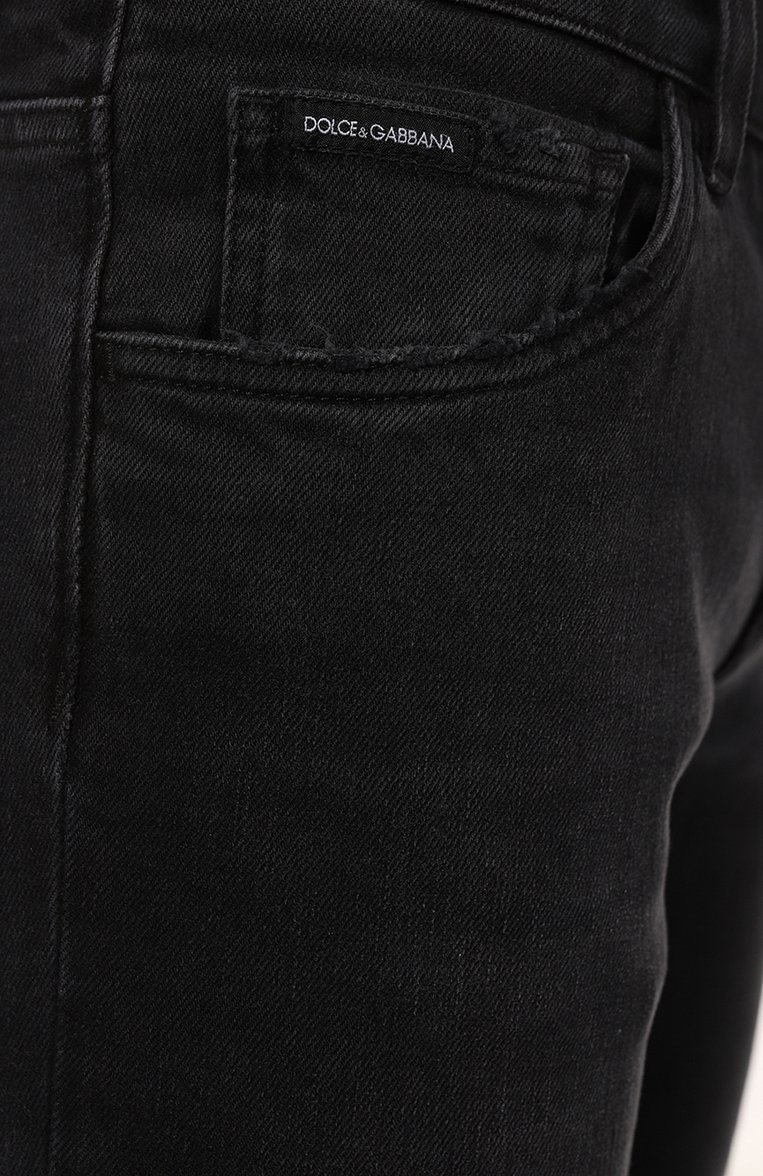 Мужские джинсы skinny DOLCE & GABBANA темно-серого цвета, арт. GY07LD/G8IP2 | Фото 5 (Материал внешний: Хлопок, Деним; Длина (брюки, джинсы): Стандартные; Кросс-КТ: Деним; Детали: Потертости; Силуэт М (брюки): Прямые; Нос: Не проставлено; Стили: Классический; Автоматизация состава: Проставлено; Автоматизация ТО: Проставлено)