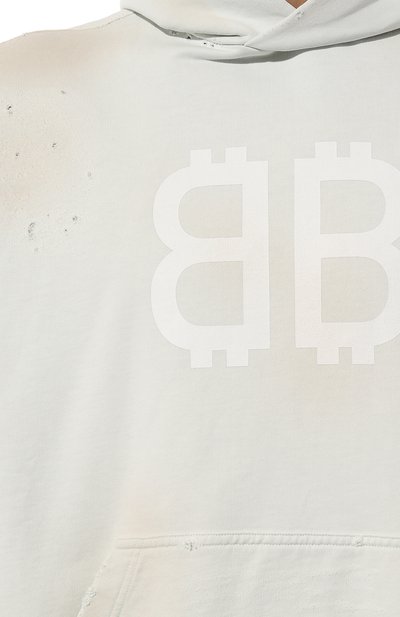 Хлопковое худи BALENCIAGA, арт. 742603/T0VU7, фото 5