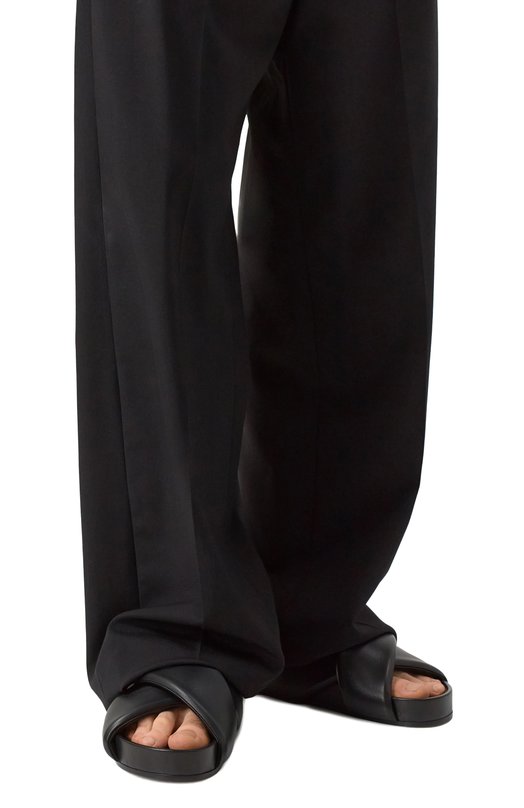 Кожаные шлепанцы Jil Sander J32WP0001/P5810 Чёрный  J32WP0001/P5810 Фото 3