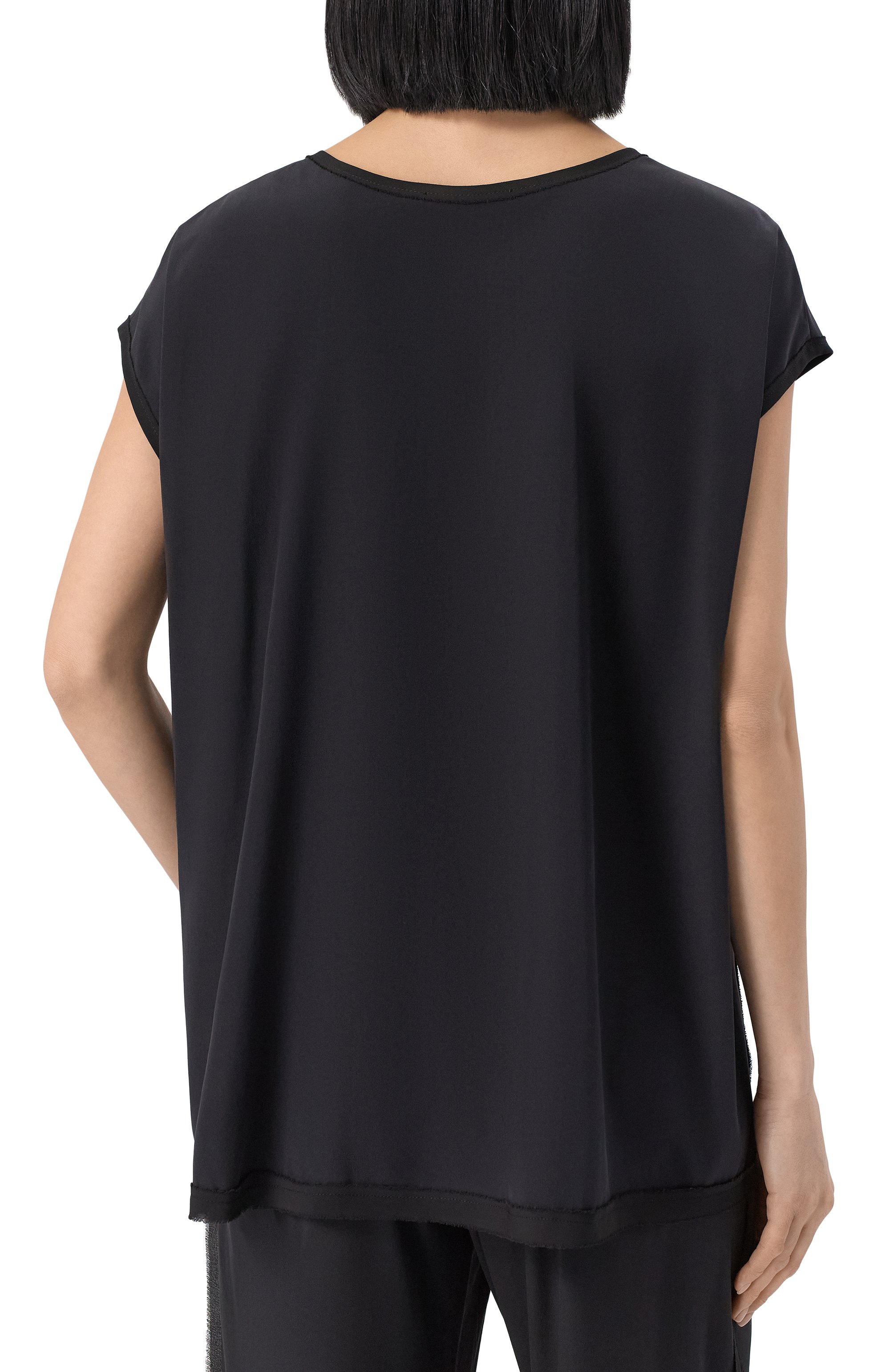 Шелковый топ SHAN черного цвета по цене 76410 руб., арт. 42521-60, фото 4 Шелковый топ SHAN, арт. 42521-60, фото 4