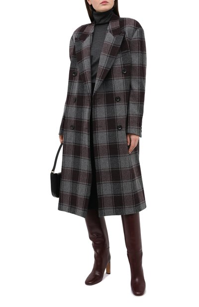 Шерстяное пальто DRIES VAN NOTEN бордового цвета по цене 192500 руб., арт. 202-10225-1132, фото 2 Шерстяное пальто DRIES VAN NOTEN, арт. 202-10225-1132, фото 2