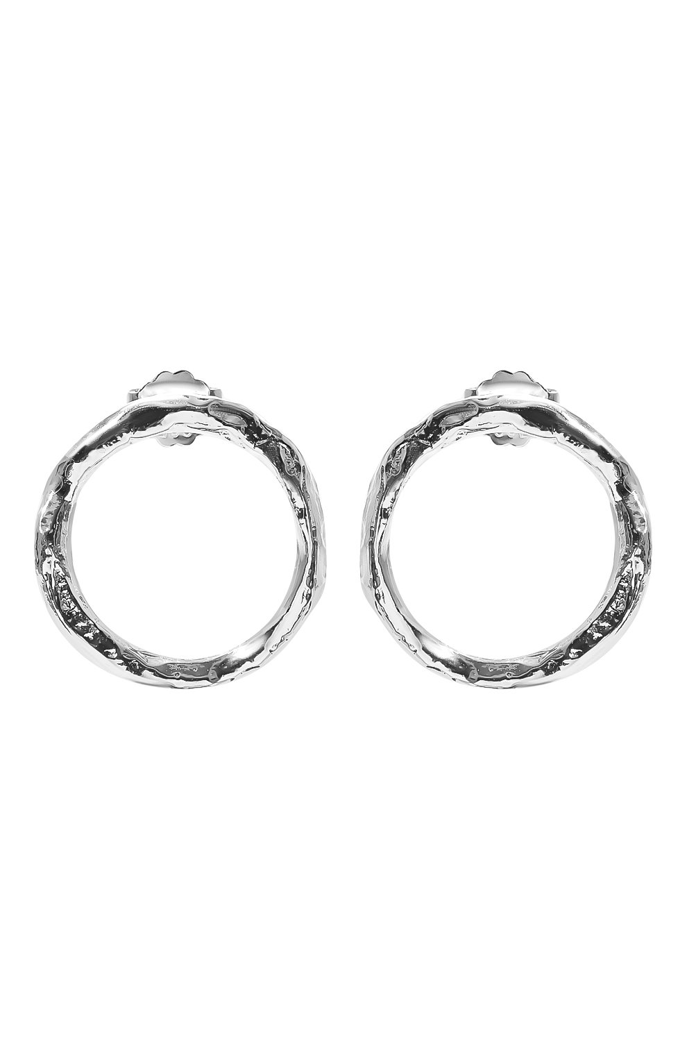 Серьги full circle SEVENWORLDS серебряного цвета по цене 18600 руб., арт. SW306/2, фото 1 Серьги full circle SEVENWORLDS, арт. SW306/2, фото 1