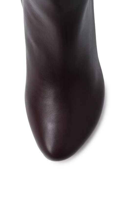 Кожаные ботильоны Rana Bottega Veneta 843958/VBSD0 Бордовый  843958/VBSD0 Фото 6