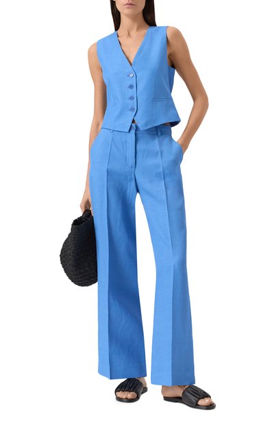 Жилет из вискозы и льна P.A.R.O.S.H., арт. D410028, фото 2