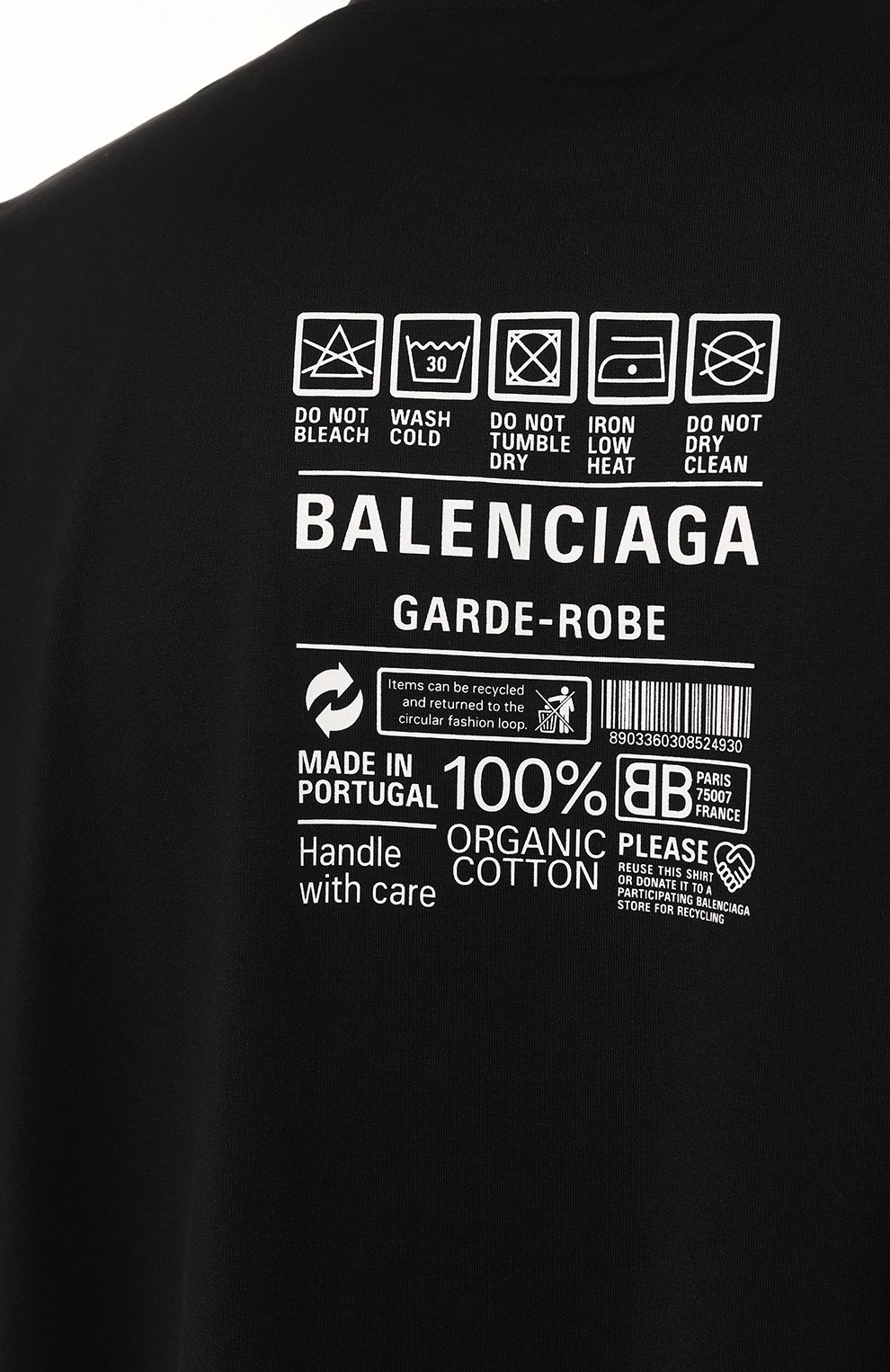 Хлопковая футболка BALENCIAGA, арт. 724514 TNVL9, фото 5